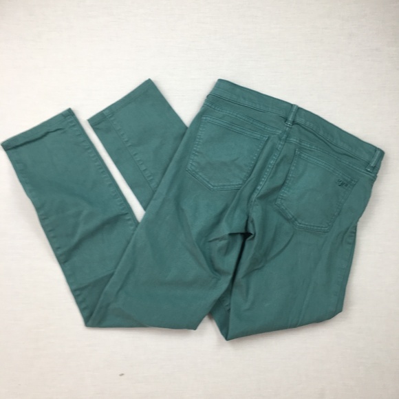 Tory Burch Sz 28 Ivy Super Skinny jeans teal pants - Picture 4 of 8